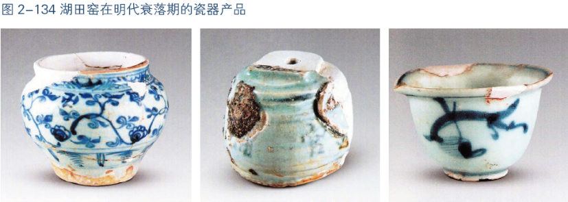 湖田窑在明代衰落期的瓷器产品